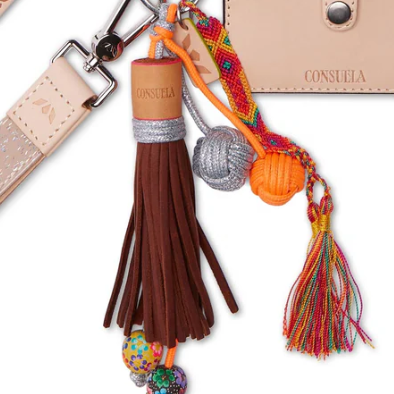 CONSUELA BROWN FRINGE CHARM ONLY, INDY 4842