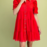 KAIA DRESS 1448 RED