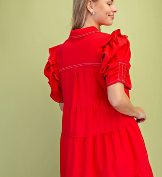KAIA DRESS 1448 RED