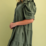 KAIA DRESS 1448 OLIVE