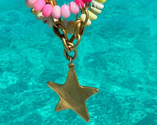 BRACHA STAR SHINE NECKLACE, ALL GOLD/SILVER