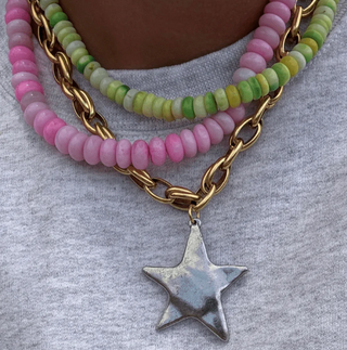 BRACHA STAR SHINE NECKLACE 2 TONE 305