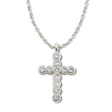 KENDRA SCOTT CROSS CZ PENDANT NECKLACE ~ 2 COLORS