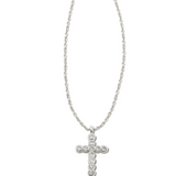KENDRA SCOTT CROSS CZ PENDANT NECKLACE ~ 2 COLORS