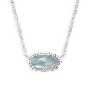 KENDRA SCOTT ELISA NECKLACE RHODIUM