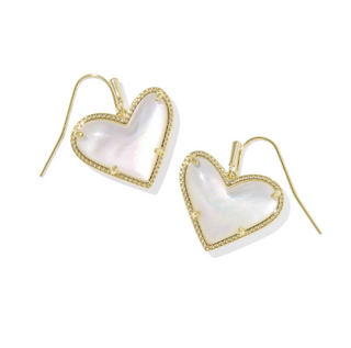 Kendra Scott Ari Heart Gold Stud Earrings