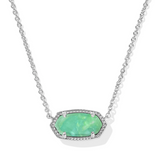 KENDRA SCOTT ELISA NECKLACE RHODIUM