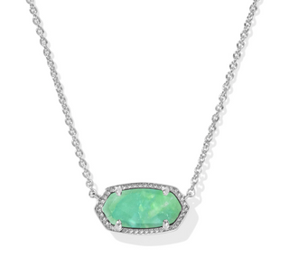 KENDRA SCOTT ELISA NECKLACE RHODIUM