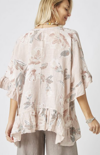 MADE IN ITALY LINEN TOP 8620