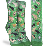 Women's Dogs Pooping Socks: Shoe Size 5-9