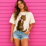 STAY WILD tee on pink background