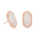 KENDRA SCOTT ELLIE SIGNATURE EARRINGS in DRUSY