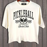 PICKLEBALL SOCIAL CROP TEE