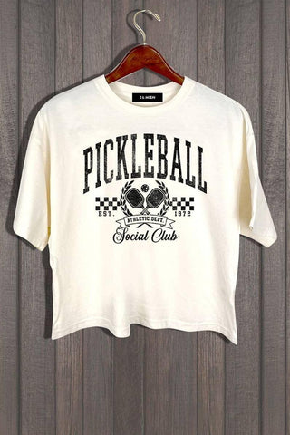 SALE * PICKLEBALL SOCIAL CROP TEE