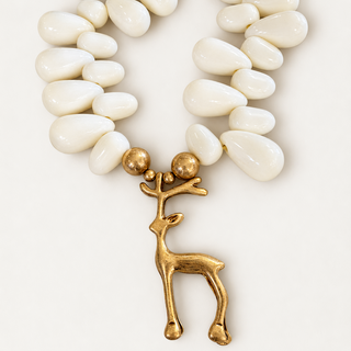 BIG BEAD DEER NECKLACES