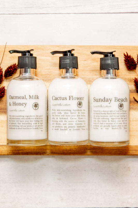 8oz Goat Milk Lotion: Sunday Beach