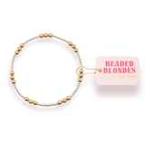 ILY Bracelet in Silver with Gold: Standard 6.75 inch