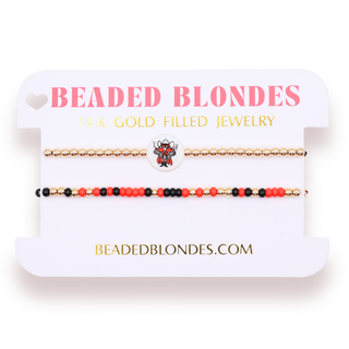 BEADED BLONDE COLLEGE JEWELRY
