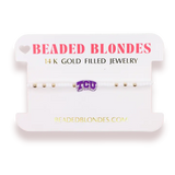 BEADED BLONDE COLLEGE JEWELRY