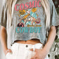 COSMIC COWBOY LONG CROP TOP : COCOA