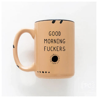 Good Morning Fuckers | Ceramic Mug: Pink