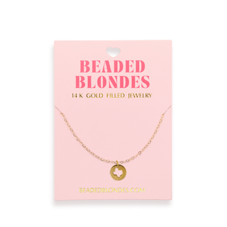 BEADED BLONDE TEXAS & CROSS JEWELRY