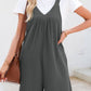 V-neck romper in Black 4523