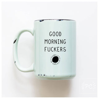 Good Morning Fuckers | Ceramic Mug: Pink