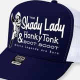 THE SHADY LADY HONKY TONK HATS: Hot Pink-Black