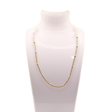 Olive Necklace in Gold with Silver: 16 inch / Clasp