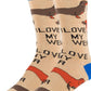 Love My Weiner | Men's Cotton Crew Funny Socks 9510