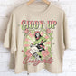 GIDDY UP LONG CROP TOP: Dusty mint