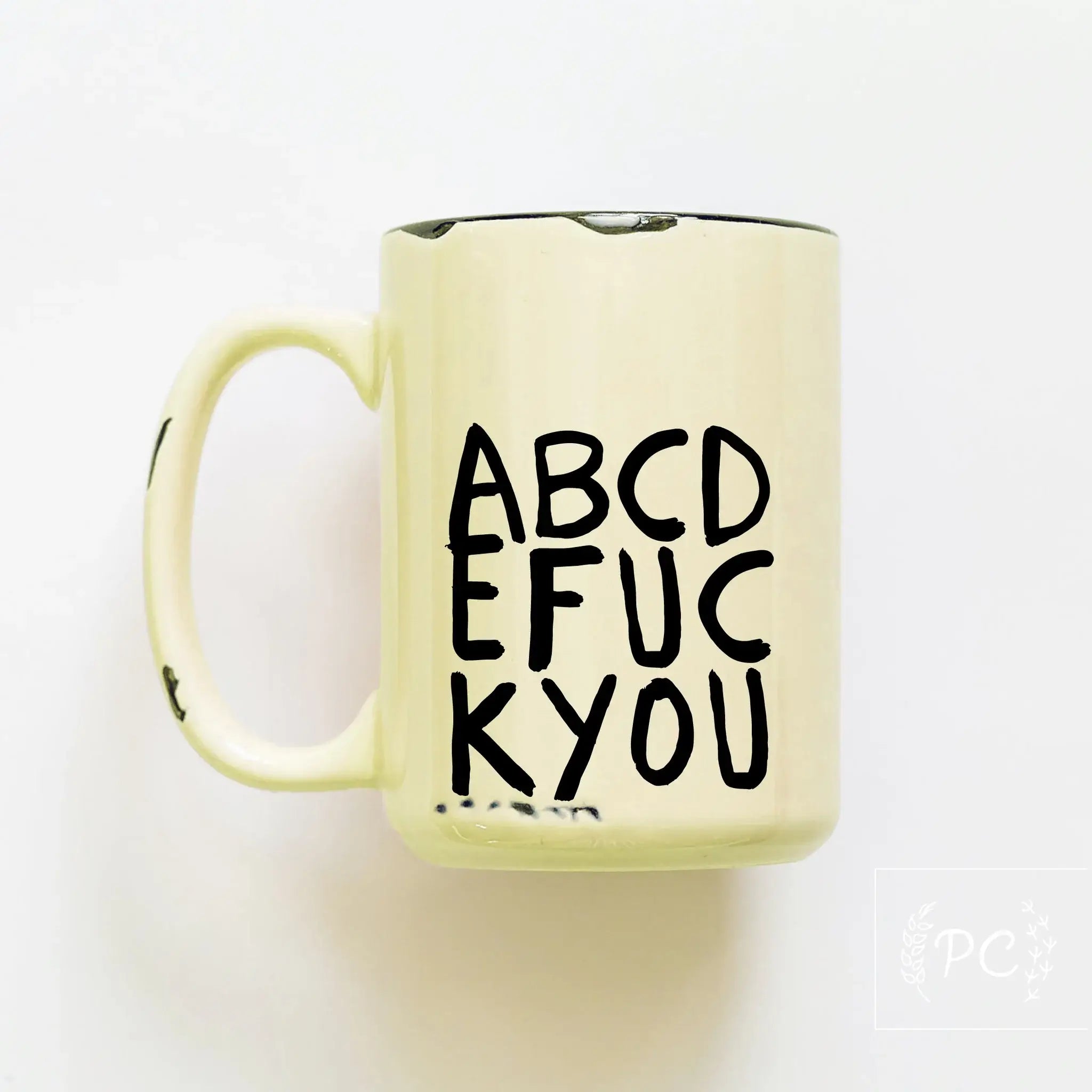 Abcdefuckyou | Ceramic Mug: Green