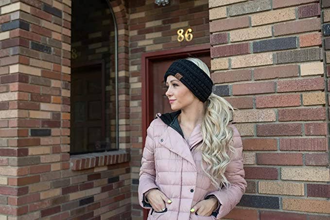 Ponytail Headwrap (Black)