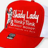 THE SHADY LADY HONKY TONK HATS: Hot Pink-Black