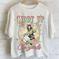 GIDDY UP LONG CROP TOP: Dusty mint