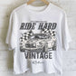 RIDE HARD LONG CROP TOP: STONE