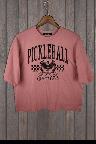 SALE * PICKLEBALL SOCIAL CROP TEE