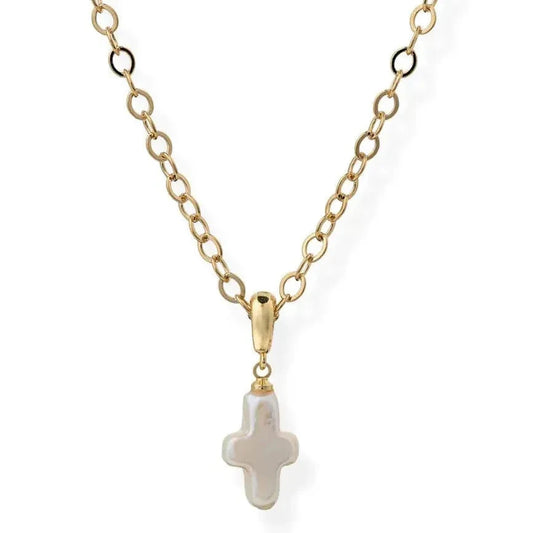 BRACHA GRACE CROSS NECKLACE