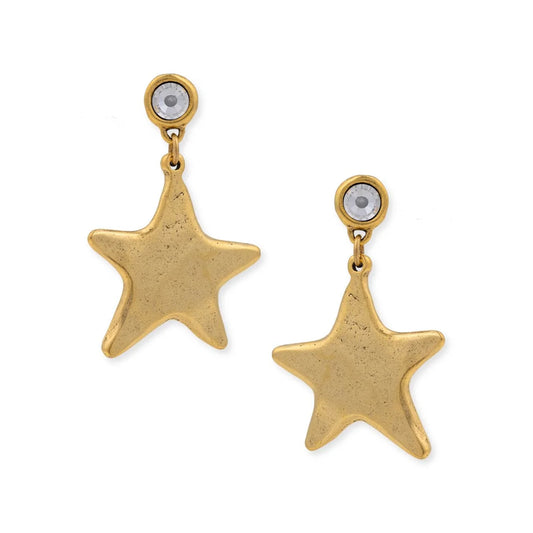 BRACHA STAR SHINE GOLD EARRINGS 212