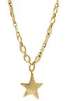 BRACHA STAR SHINE NECKLACE, ALL GOLD/SILVER