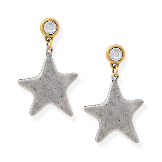BRACHA STAR SHINE 2TONE EARRINGS 250