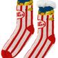 Box O' Popcorn | Women's Fuzzy Gripper Slipper Socks 9914
