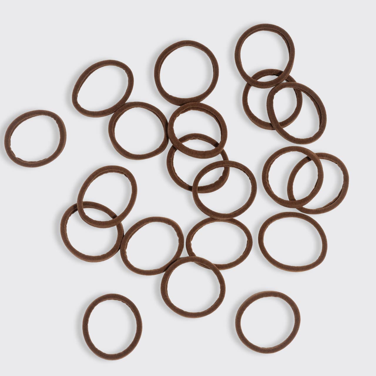 Hair Elastics 20pc - Chocolate