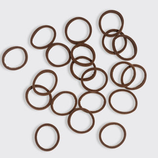 Hair Elastics 20pc - Chocolate