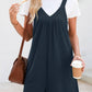 V-neck romper in Black 4523