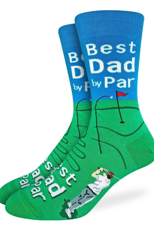 Men's Best Dad By Par Socks
