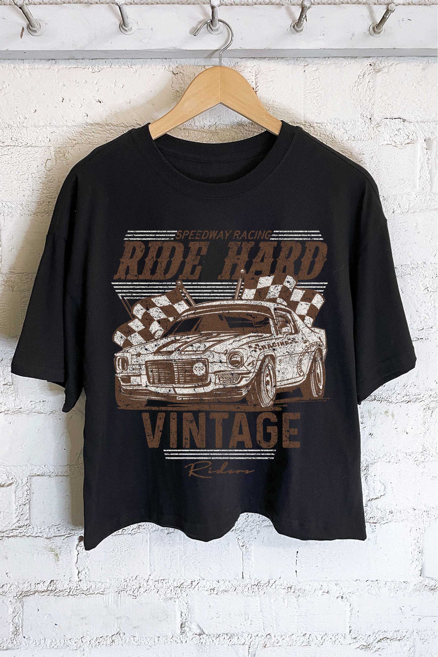 RIDE HARD LONG CROP TOP: STONE