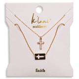 K'Lani Faith Cross Necklace Set