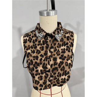 Detachable Pearl Shirt Collar: White/ One Size